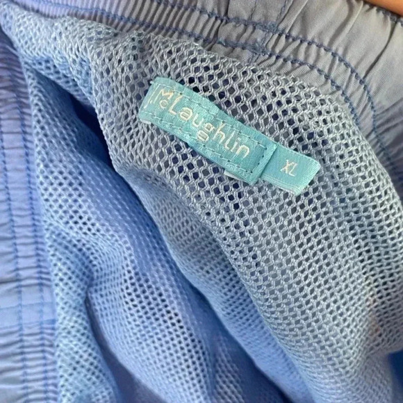 J. McLaughlin Mens Lighthouse Print Blue Swim Shorts - Picture 4 of 5